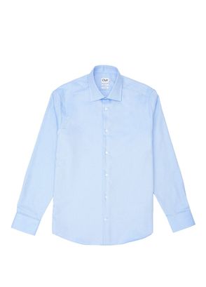 Beymen Club Comfort Fit Mavi Armürlü Non-iron Gömlek - 5