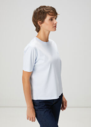 Beymen Club Açık Mavi Basic T-shirt - 4