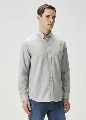 Beymen Club Comfort Fit Grey Shirt - 3