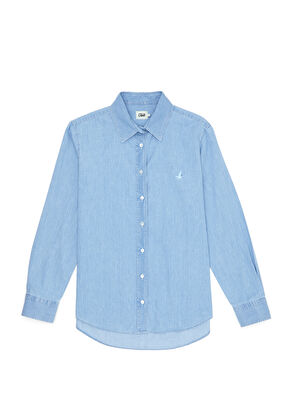 Blue Denim Shirt Beymen Club Blue Denim Shirt - 8