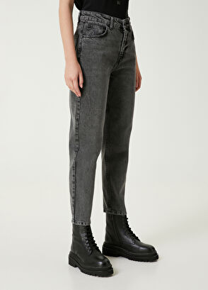 Beymen Club Mom Fit Antrasit Jean Pantolon - 3