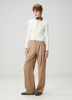 Kırık Beyaz Ribli Triko Ceket Beymen Club Kırık Beyaz Ribli Triko Ceket - 3