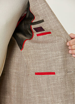 Isaia Bej Yün Ceket - 8