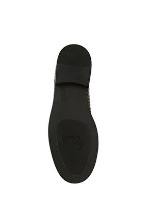 Beymen Club Kahverengi Örgülü Kadın Deri Loafer - 10