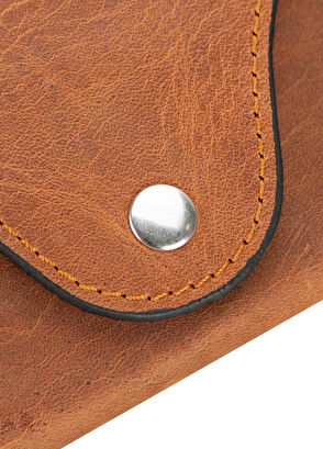 Bloominbag Capri Saddle Brown Kahverengi Deri Unisex Gözlük Kılıfı - 6