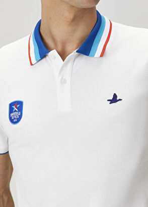 Beymen Club X Anadolu Efes Beyaz Polo Yaka T-shirt - 8