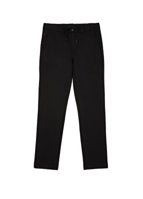 Black Waist Corded Chino Pants Beymen Club Black Waist Corded Chino Pants - 6