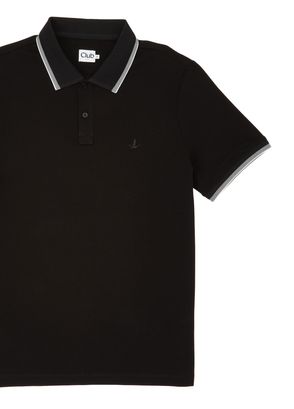 Beymen Club Black Comfort Fit Slim Ottomon Polo T-Shirt - 8
