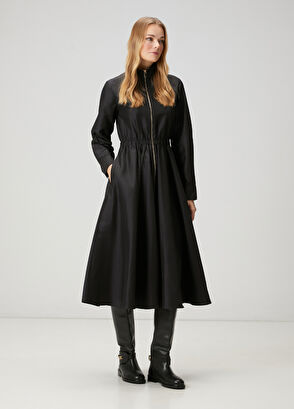 Beymen Club Siyah Midi Elbise - 4