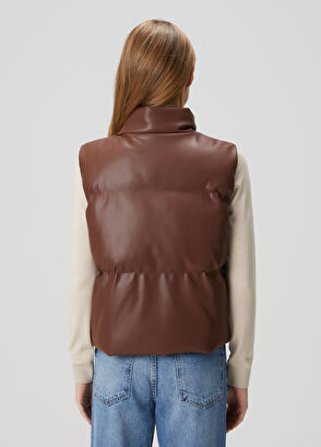 Beymen Club Brown Puffer Vest - 5