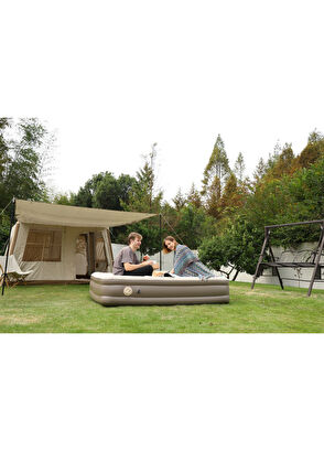 Aerogogo Aerease Krem Rengi Çift Kişilik Şişme Yatak - 7