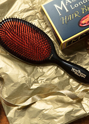 Mason Pearson Small Extra Boar Bristle B2 Dark Saç Fırçası - 5