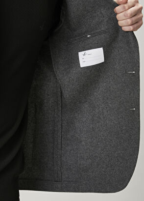 Beymen Club Antrasit Melanj Yün Kaşe Blazer - 8