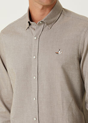 Beymen Club Comfort Fit Mink Oxford Shirt - 6