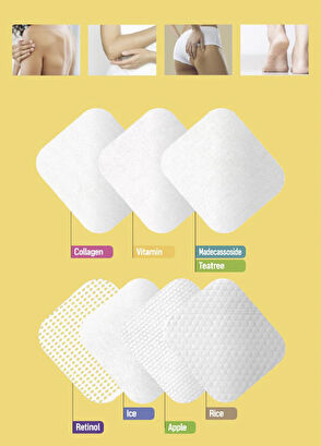 Dermal Rice Bubble Moisturizing Exfoliating 8-Pack Makeup Remover Cleansing Pad - 6