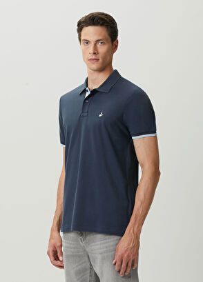 Beymen Club Lacivert Gri Polo Yaka T-shirt - 3