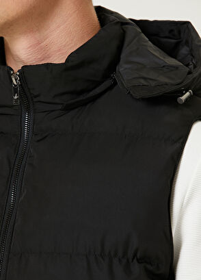 Beymen Club Black Hooded Puff Vest - 7