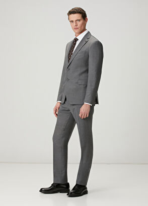 Beymen Club Anthracite Wool Blend Suit - 5