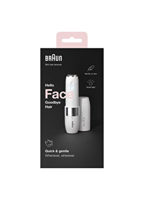 FS1000 Seyahat Boy Kablosuz Mini Yüz Epilatörü + Temizleme Fırçası ve Pil - Görsel 9