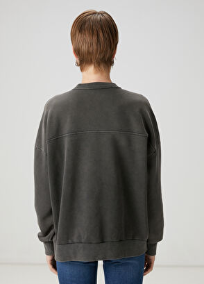 Beymen Club Antrasit Köpek Nakışlı Sweatshirt - 5