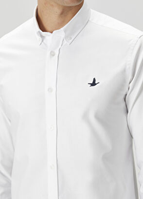 Beymen Club Regular Fit Beyaz Oxford Gömlek - 6