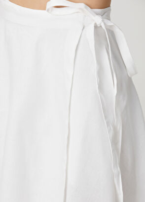 Polo Ralph Lauren White Midi Linen Skirt - 5