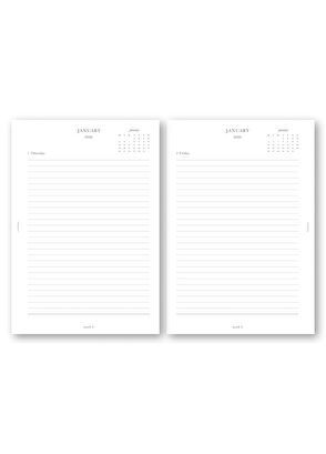 Chapters Black Deri A5 12 Aylık Günlük Planlayıcı - 7