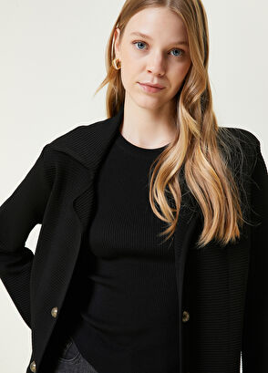Beymen Club Black Knit Jacket - 4