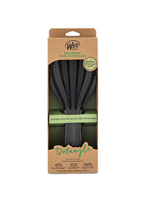 Wet Brush Go Green Siyah Kıvırcık Saçlara Özel Dolaşık Açıcı Saç Fırçası  - 4