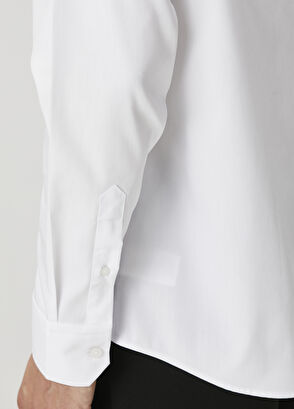 Beymen Club Comfort Fit White Classic Non-Iron Oxford Shirt - 8