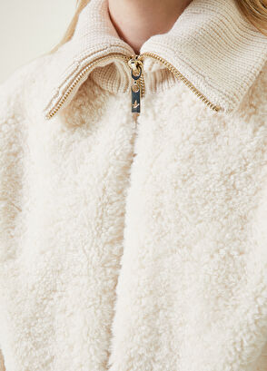 Beymen Club Ekru Triko Garnili Ceket - 5