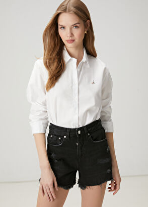 Beymen Club Off-White Oxford Shirt - 4