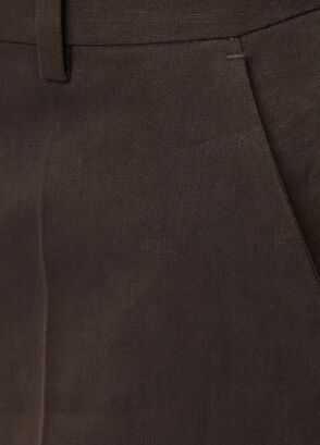 Retori Brown Linen Shorts - 6