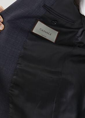 Koyu Lacivert Yün Takım Elbise - Görsel 11