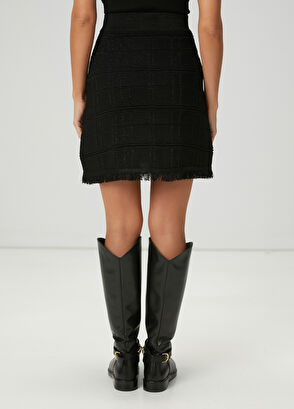 Beymen Club Siyah Simli Mini Etek - 5