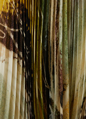 Beymen Club Neon Yellow Abstract Patterned Pleated Midi Chiffo - 6