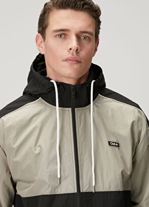 Beymen Club Beige Black Hooded Coat - 7