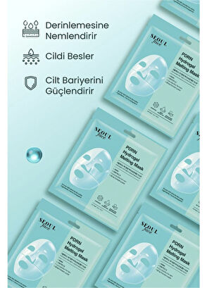 Dermal PDRN ve Pirinç Nemlendirici Pürüzsüzleştirici Eriyen Kore Yüz Maskesi Seti 34 gr - 5