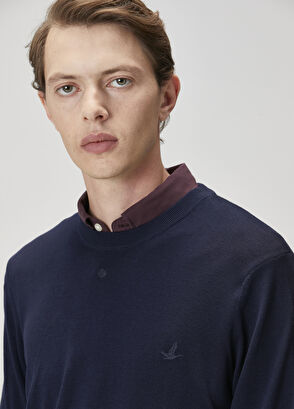 Beymen Club Lacivert Basic Yün Kazak - 6