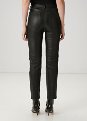 Beymen Club Black Leather Pants - 5