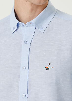 Beymen Club Slim Fit Mavi Gömlek - 5