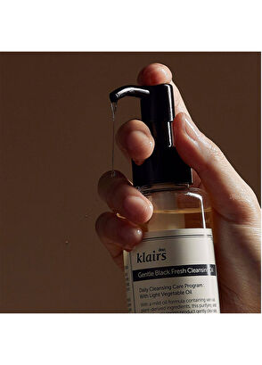 Klairs Gentle Black Fresh Cleansing Oil - Nazik Makyaj Temizleme Yağı 150ml - 4