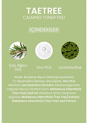 Dermal Teatree Calming Toner Pad 120’li Çay Ağacı Özlü Gözenek Sıkılaştırıcı ve Yatıştırıcı Tonik Ped 200 ml - 8