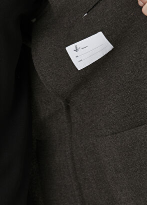 Beymen Club Kahverengi Crinkle Dokulu Yün Ceket - 9