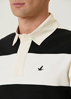 Beymen Club Comfort Fit Siyah Beyaz Polo Yaka T-shirt - 6