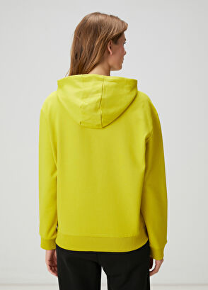 Beymen Club Açık Yeşil Kapüşonlu Karalama Kuş Nakışlı Sweatshi - 5