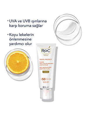 Roc Soleil-Protect Anti-Brown SPF50+ Leke Karşıtı Renkli Güneş Kremi 50 ml - 3