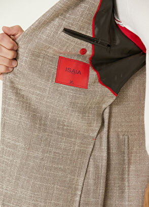 Isaia Bej Yün Ceket - 7