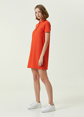 Beymen Club Mercan Polo Yaka Mini Jersey Elbise - 3