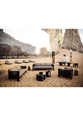 Snoc Ralph Noche Siyah Bahçe Oturma Grubu - 6
